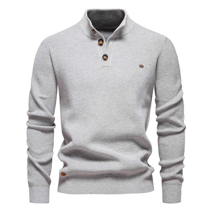 Szczerba - Pullover Mit Knopf Gestaltung
