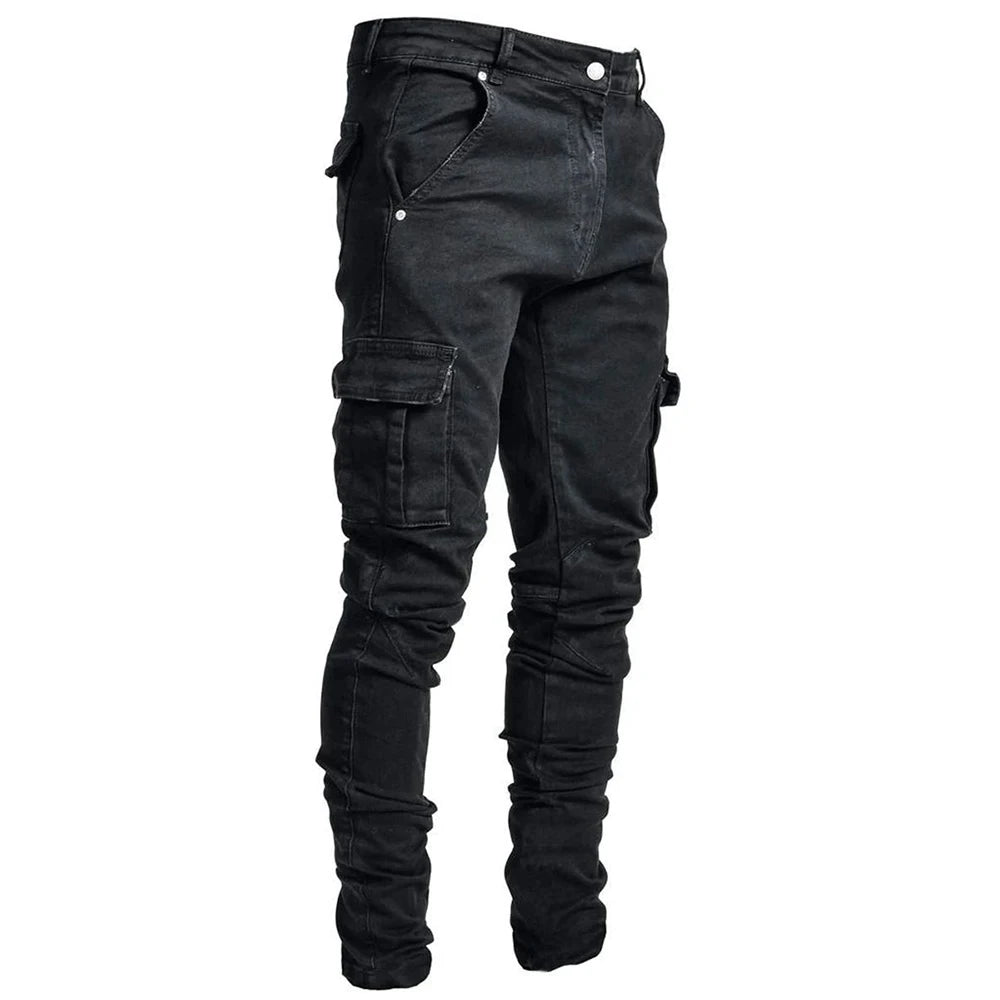 Mondriaan – Elastische Jeans Mit Mehreren Taschen