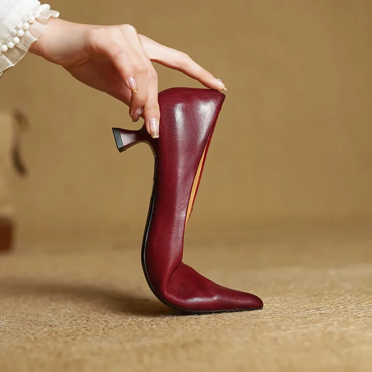 Samra – Pumps Aus Echtem Leder