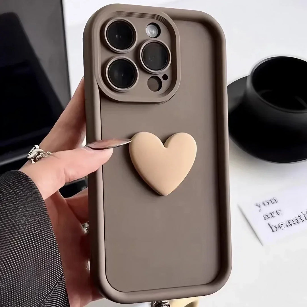 Heartora - Liebesge Schichte  iPhone Hülle Mit Herzgriff