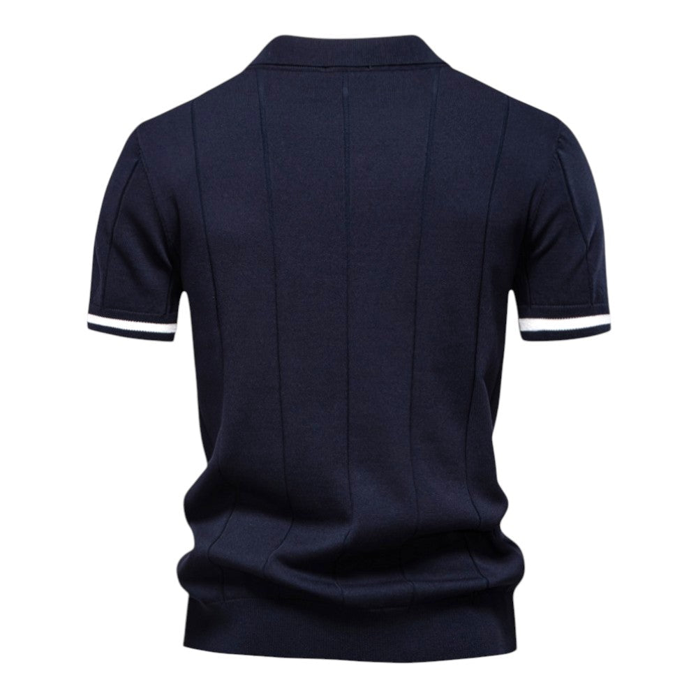 Johncena – Lässiges Polohemd Mit Reißverschluss Im Sportstil