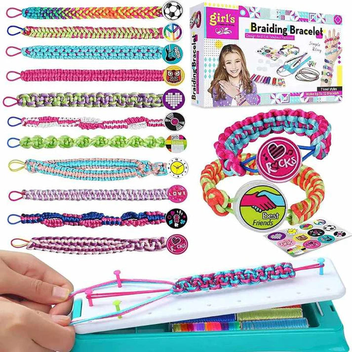 Kit Zum Flechten Von Bunten Armbändern