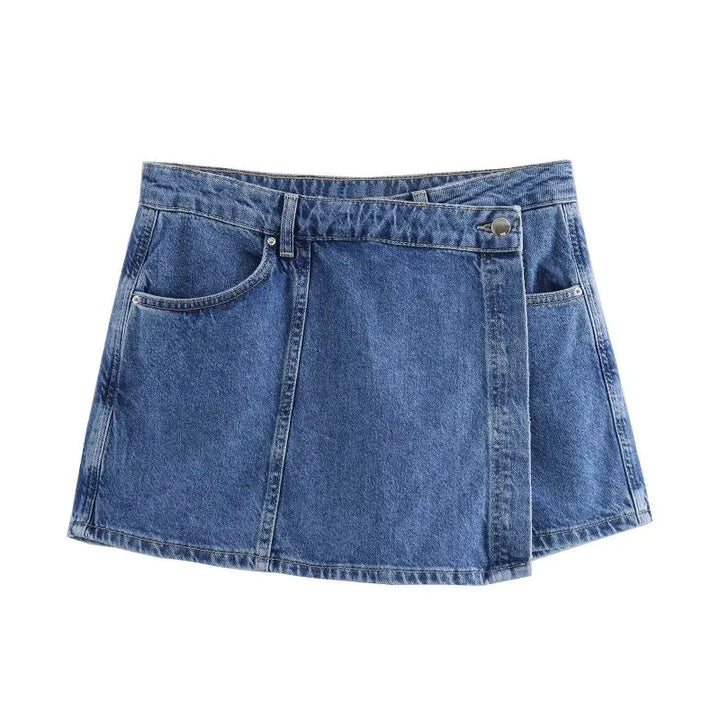 Jadwiga – Denim-Set mit V-Ausschnitt