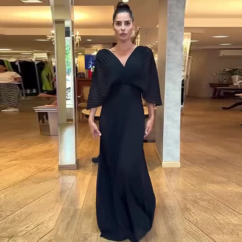 Greetje - Elegantes Plisseekleid