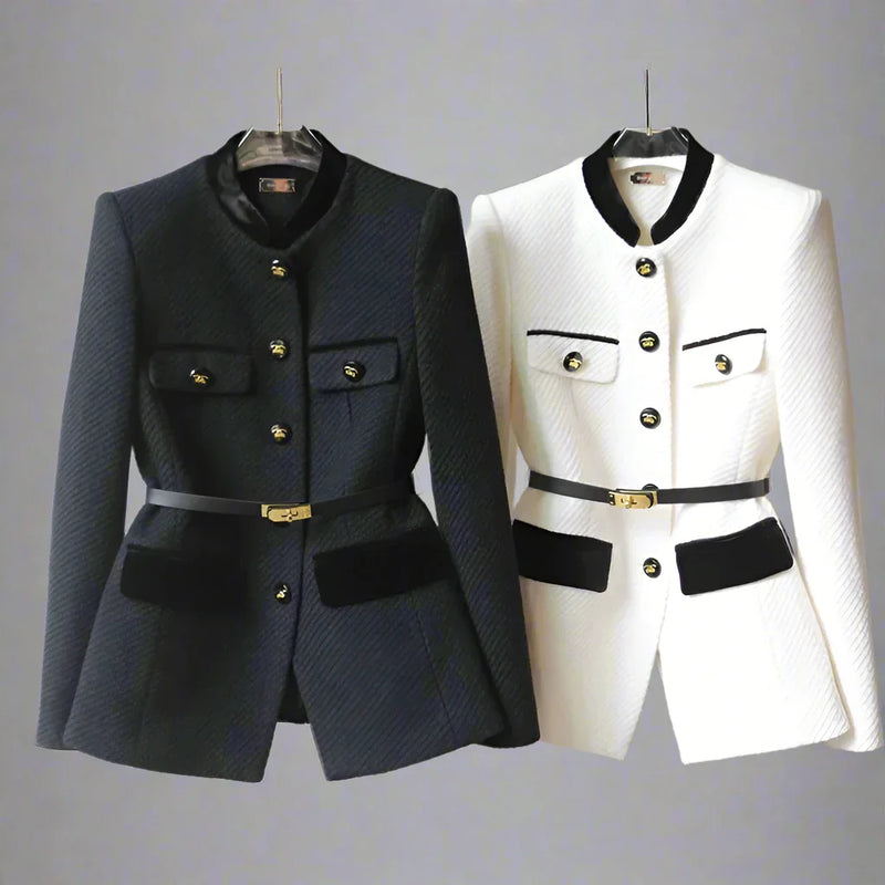 Aruna – Hochwertige, Maßgeschneiderte Jacke Mit Gürtel