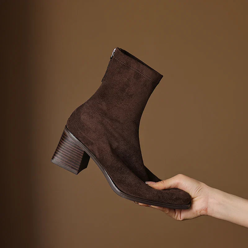 Sheley – Elegante Stiefeletten Aus Wildleder