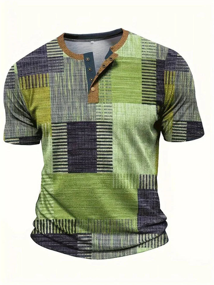 Edson - Stilvolles Hemd mit Patchwork Druck