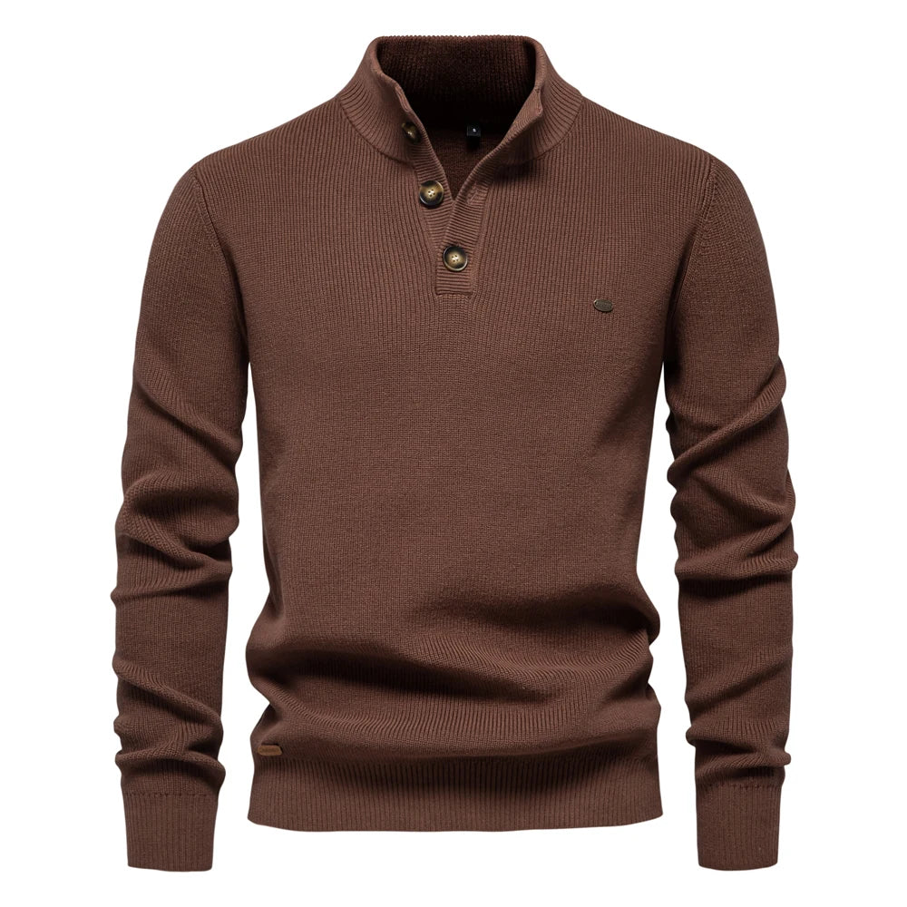 Szczerba - Pullover Mit Knopf Gestaltung