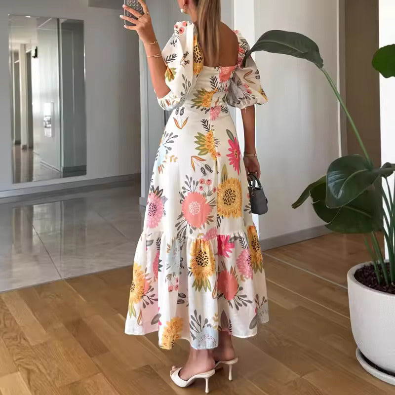 Kittina – Maxi Kleid Mit Blumenmuster