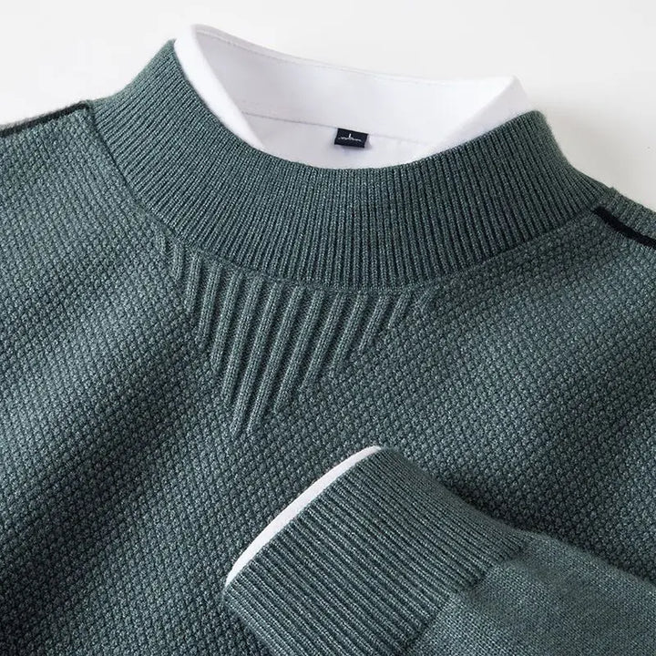 Calanthe - Langärmeliger Jacquard Pullover