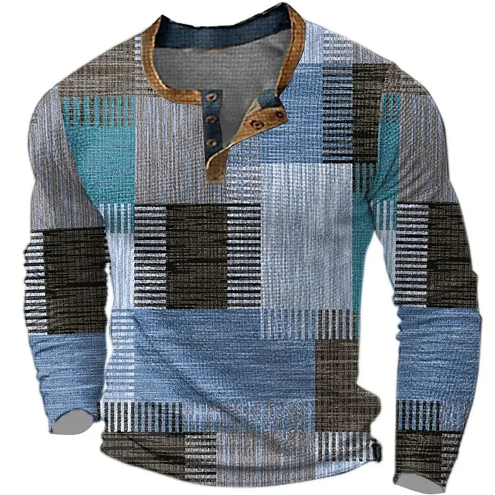 Ignazio – Henley-Hemd Im Farbblock-Patchwork-Stil