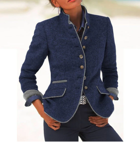 Nysha – Blazer Mit Stehkragen im Heritage-Stil