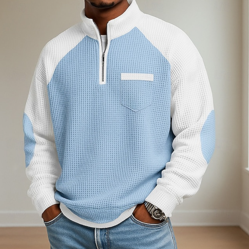Lewiss - Pullover Mit Reißverschluss Und Hohem Kragen
