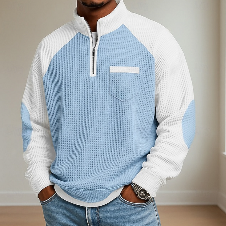 Lewiss - Pullover Mit Reißverschluss Und Hohem Kragen