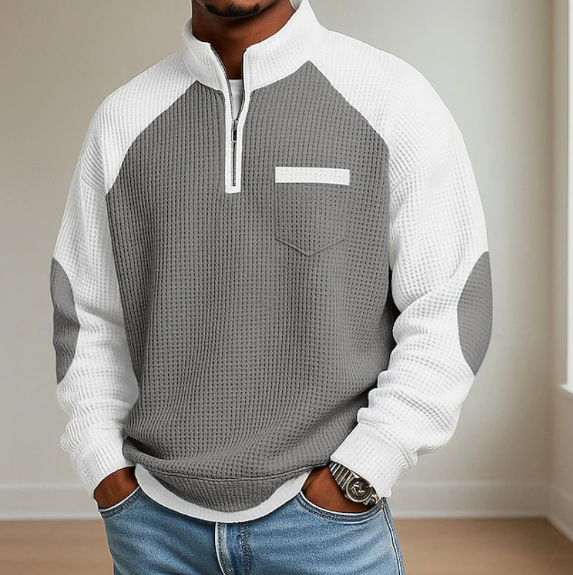 Lewiss - Pullover Mit Reißverschluss Und Hohem Kragen