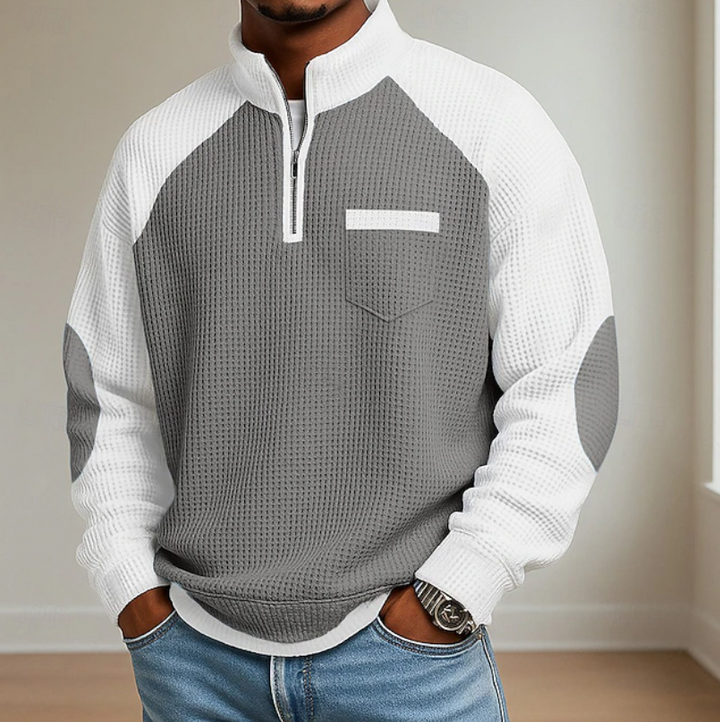 Lewiss - Pullover Mit Reißverschluss Und Hohem Kragen