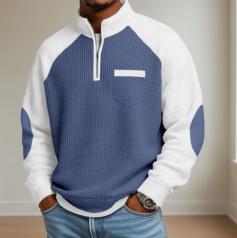 Lewiss - Pullover Mit Reißverschluss Und Hohem Kragen