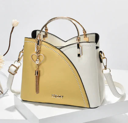 Orianna – Moderne Zweifarbige Handtasche Mit Signatur