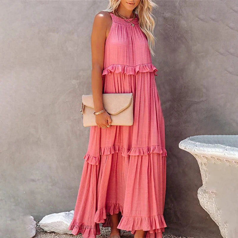 Munalisa - Maxikleid Mit Rüschen
