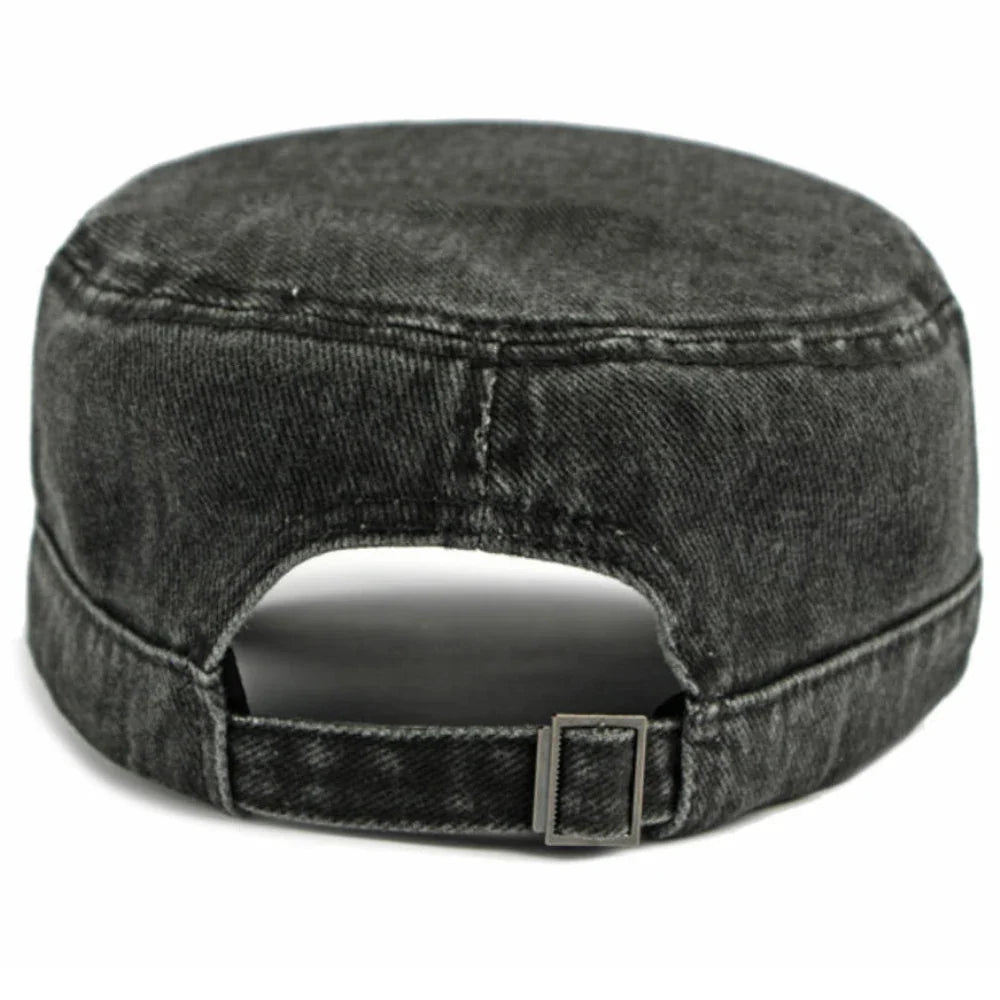 Salih – Jeans-Kappe Mit Schnallenriemen