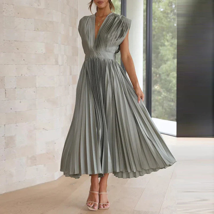 Gonny - Ärmelloses Kleid Mit Falten