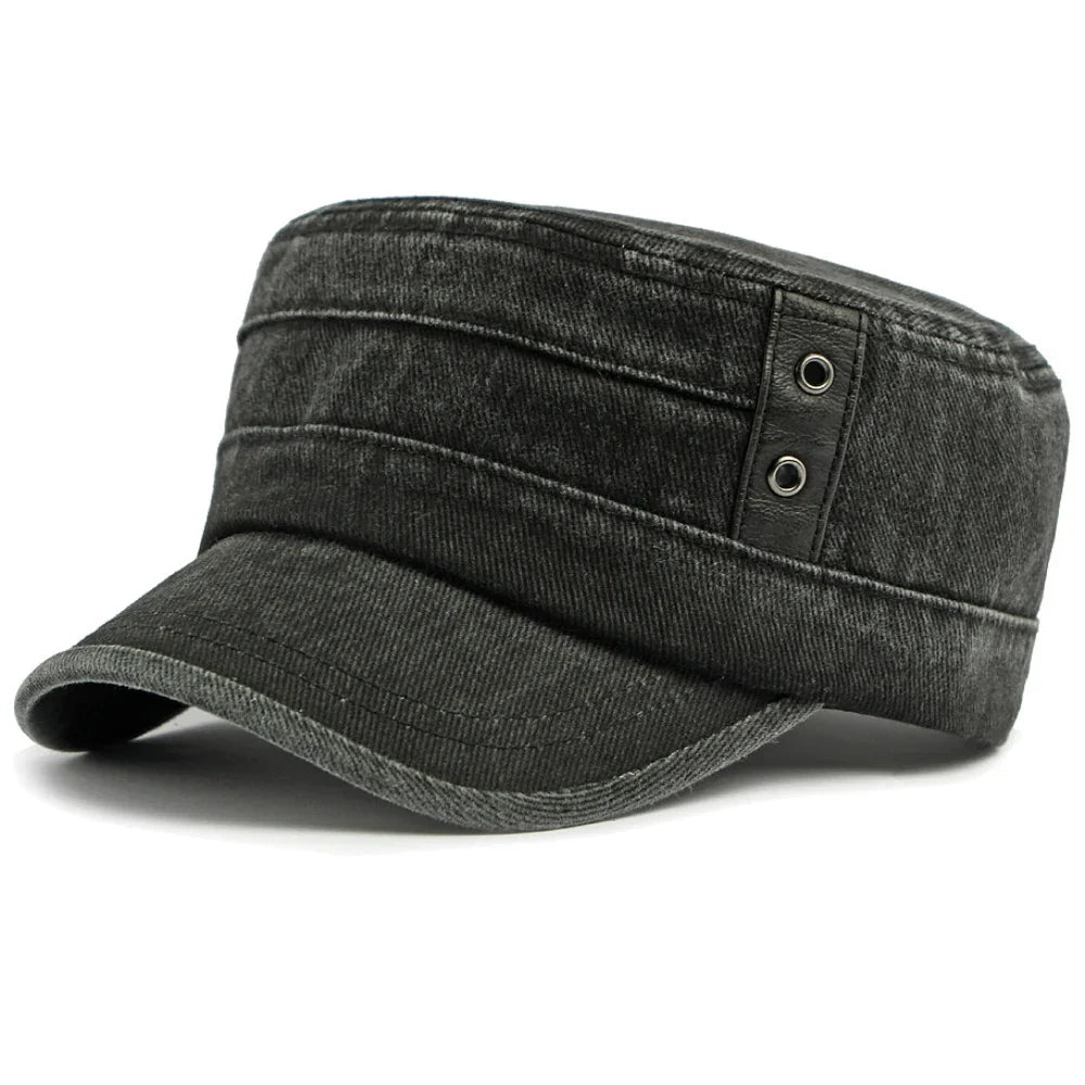 Salih – Jeans-Kappe Mit Schnallenriemen