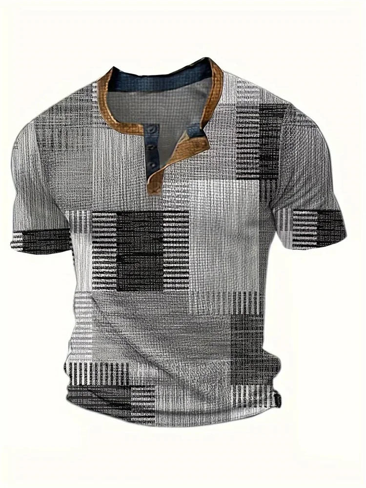 Edson - Stilvolles Hemd mit Patchwork Druck
