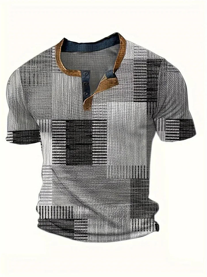 Edson - Stilvolles Hemd mit Patchwork Druck