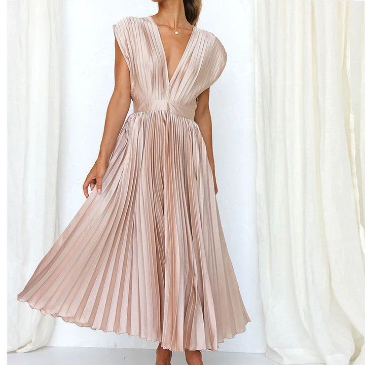 Gonny - Ärmelloses Kleid Mit Falten