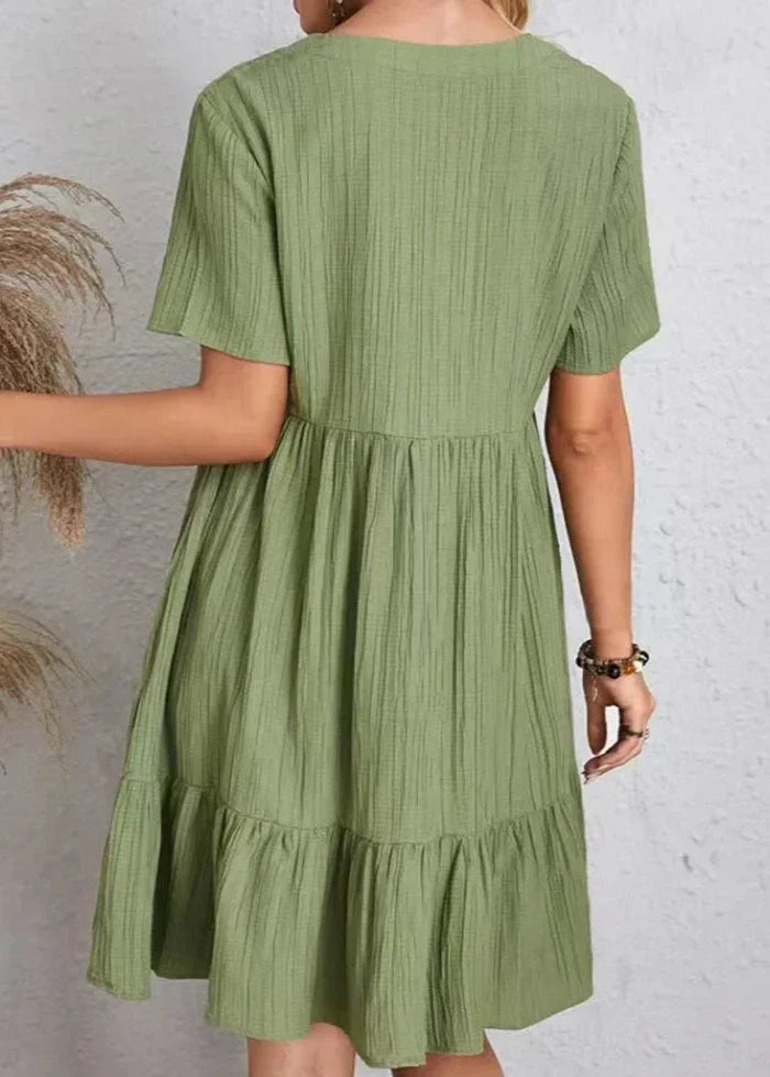Lorene – Elegantes Bauch Schmeichelhaft Kleid