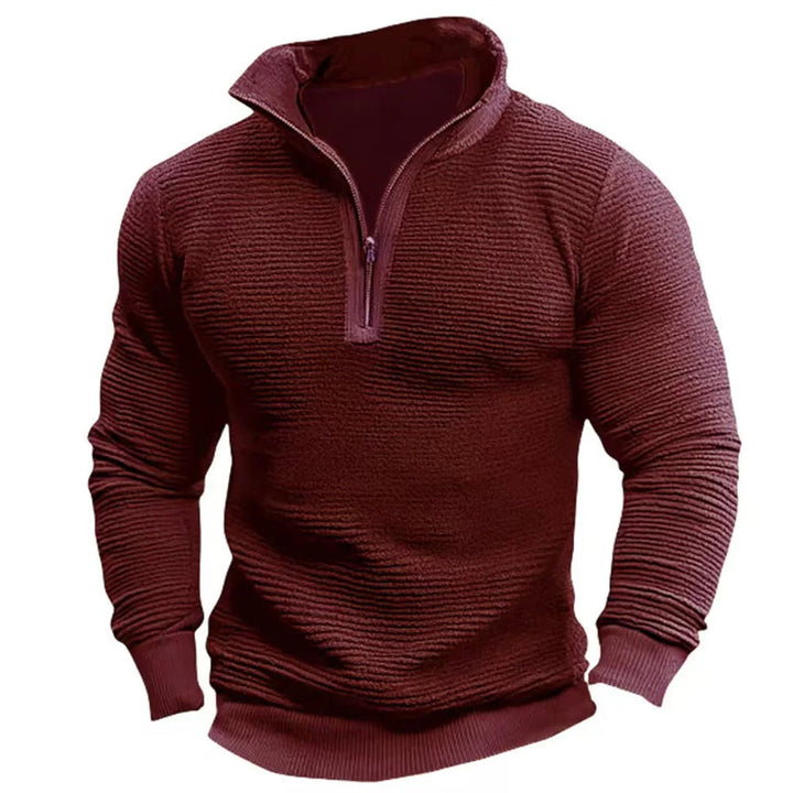 Saverio – Vintage Sweatshirt Mit Halbem Reißverschluss