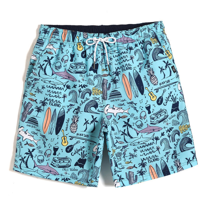 Tobey – Strandshorts Mit Tropischem Print