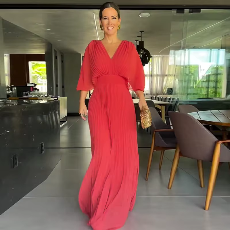Greetje - Elegantes Plisseekleid