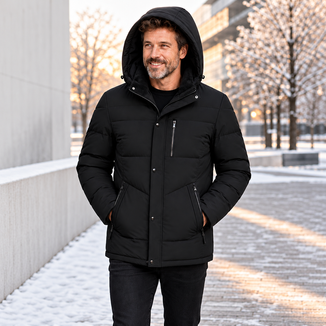 Jahsiah - Wintermantel Mit Fleece Futter