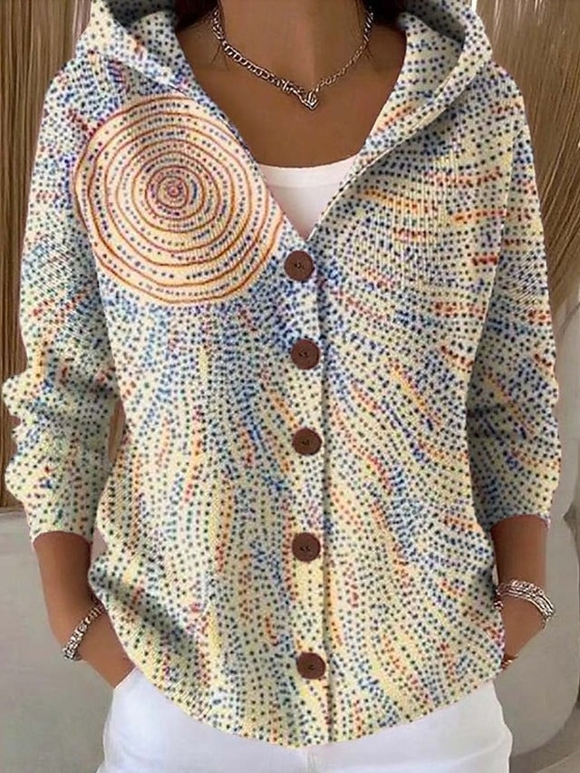 Shaharit - Eleganter Gemütlicher Strickjacke Mit Knöpfen