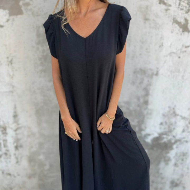 Imke - Maxikleid mit Fronttasche