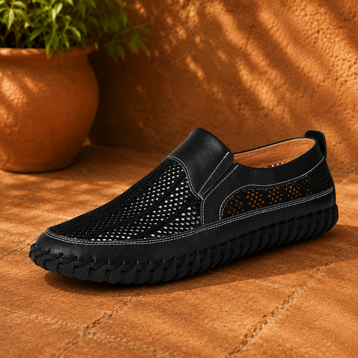 Joerg – Slip-On Loafer Aus Leder Und Mesh