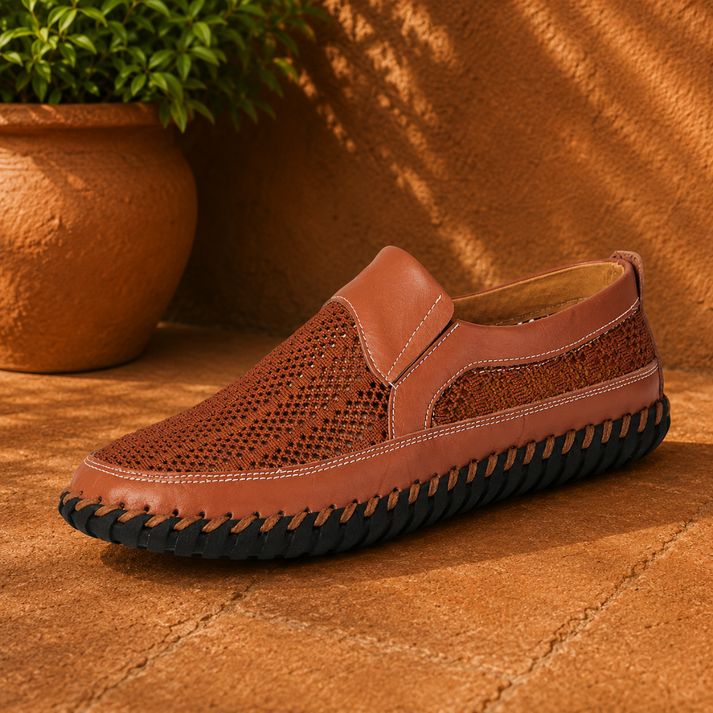 Joerg – Slip-On Loafer Aus Leder Und Mesh