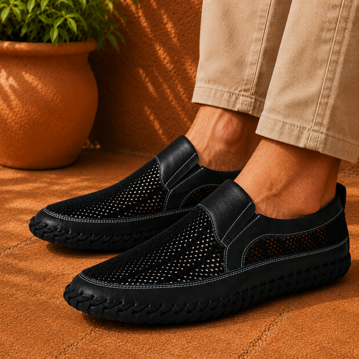 Joerg – Slip-On Loafer Aus Leder Und Mesh