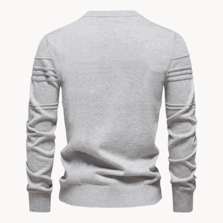 Ionel – Pullover Mit Rundhalsausschnitt Und Kreuzmuster