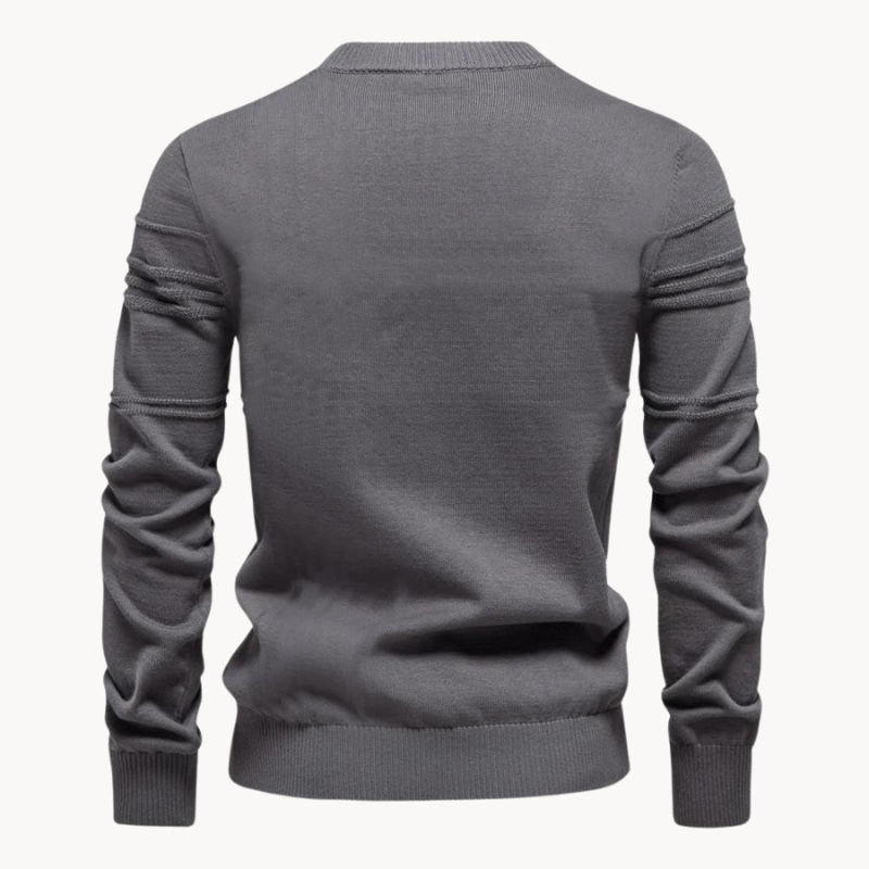 Ionel – Pullover Mit Rundhalsausschnitt Und Kreuzmuster