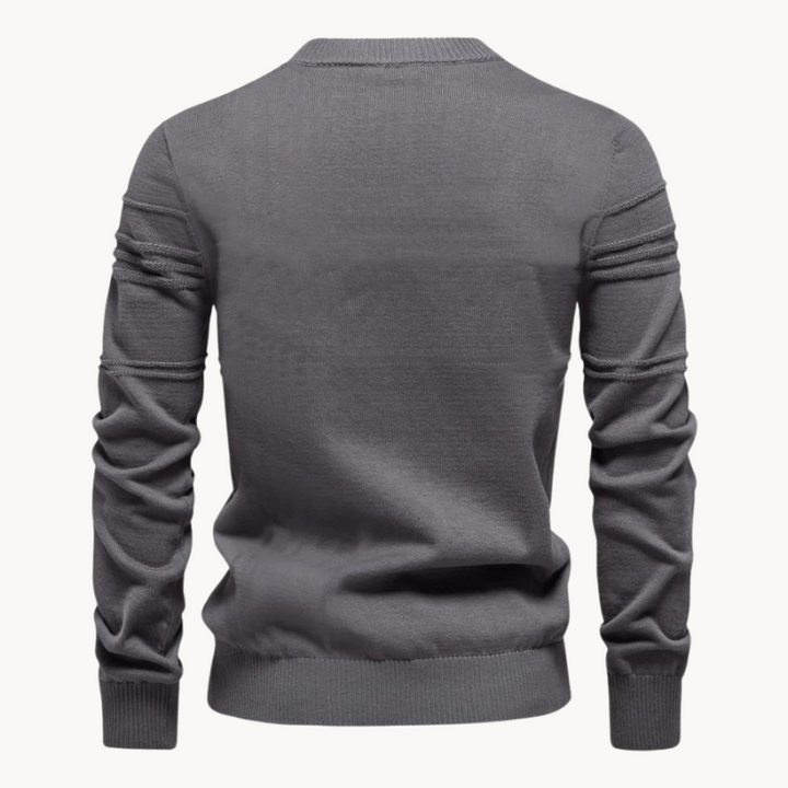 Ionel – Pullover Mit Rundhalsausschnitt Und Kreuzmuster