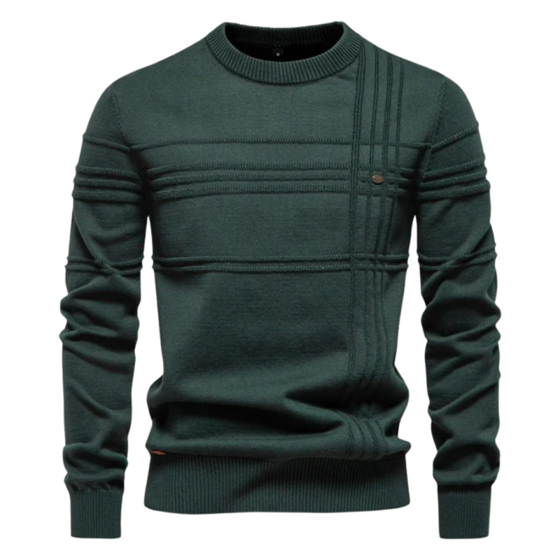Ionel – Pullover Mit Rundhalsausschnitt Und Kreuzmuster