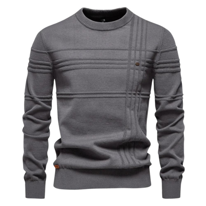 Ionel – Pullover Mit Rundhalsausschnitt Und Kreuzmuster
