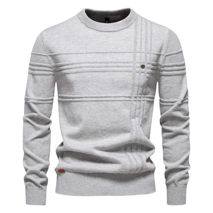 Ionel – Pullover Mit Rundhalsausschnitt Und Kreuzmuster