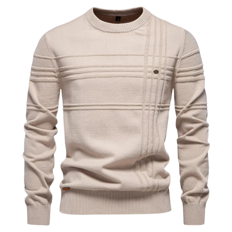 Ionel – Pullover Mit Rundhalsausschnitt Und Kreuzmuster