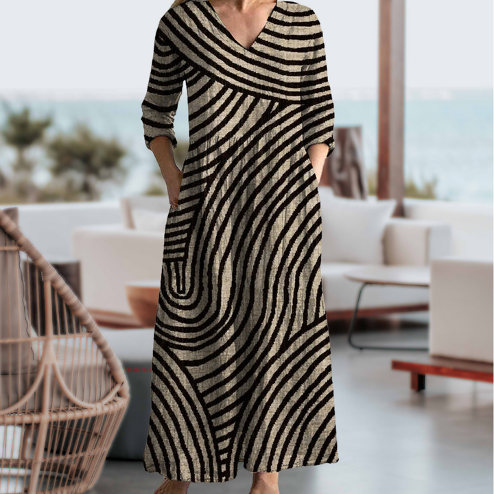 Ayla - Vintage Streifenkleid