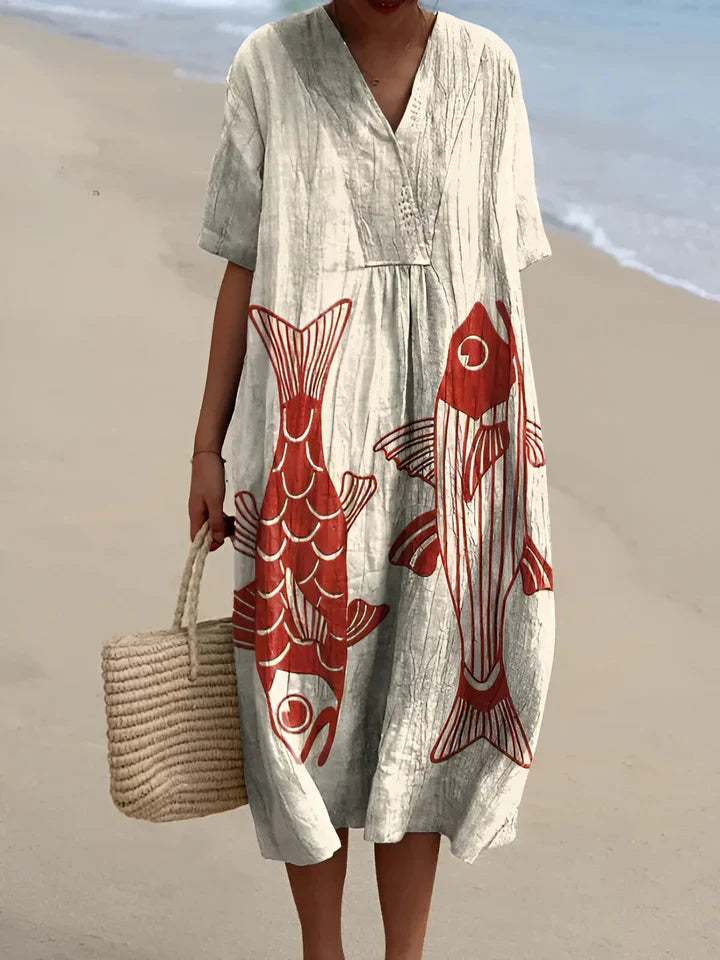 Olalla – Sommerkleid Mit Muster