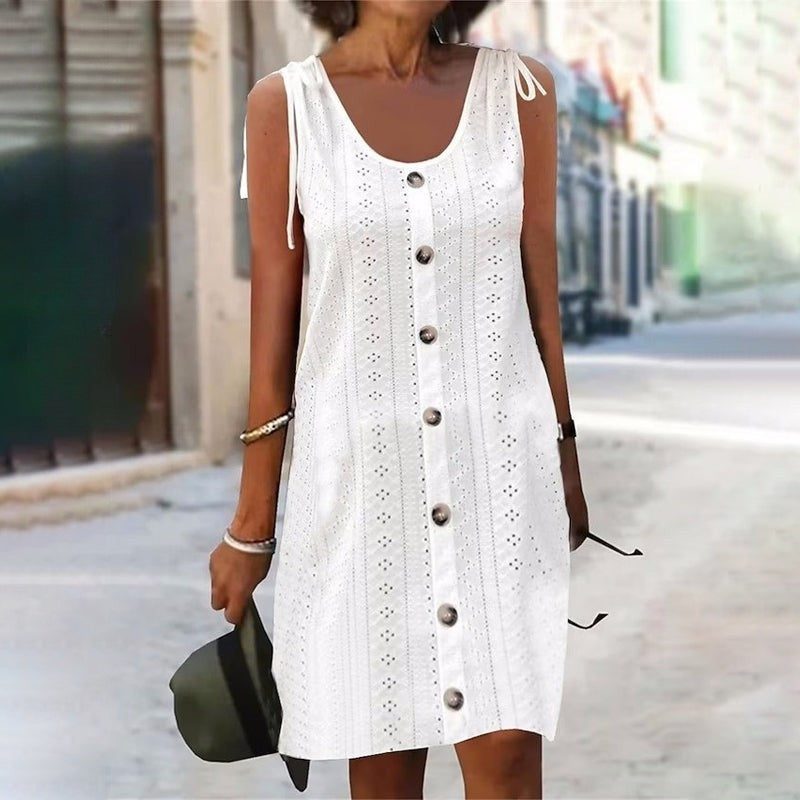 Dinya – Ärmelloses Strickkleid