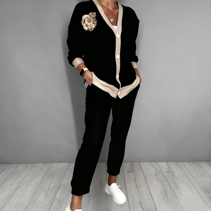 Maelynn – Elegantes Zweiteiliges Strickjacke Set